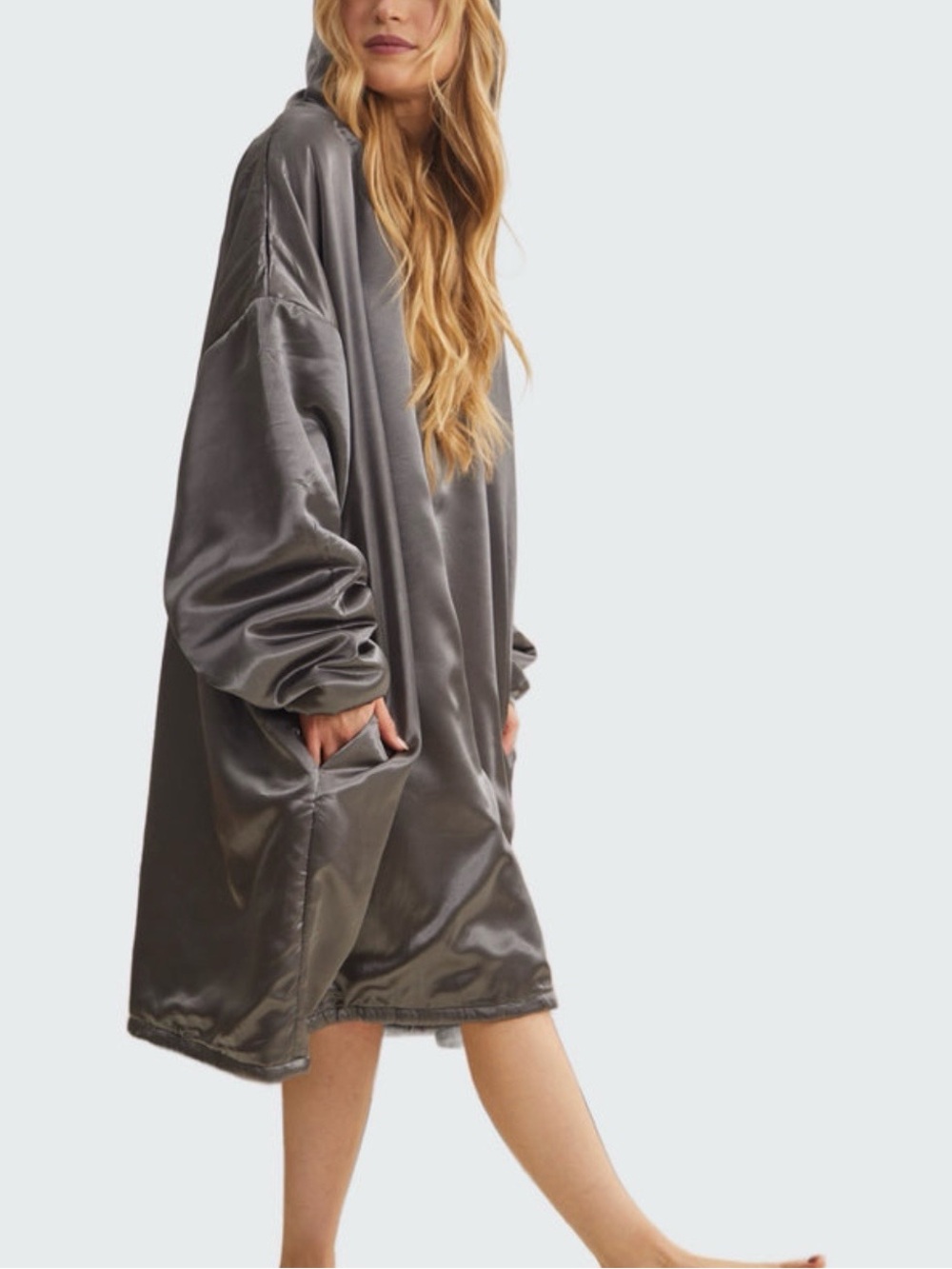 Kitsch Charcoal Satin Glazey